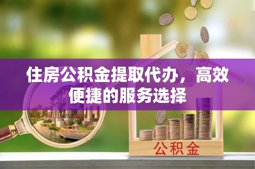 延长住房公积金提取代办，高效便捷的服务选择